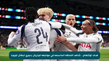 هدف توتنهام.. شاهد اللحظة الحاسمة في مواجهة فياريال بدوري أبطال أوروبا
